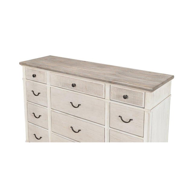 White Painted Bungalow Dresser For Sale - Image 4 of 11