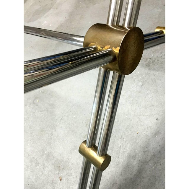 1960s 1960s Rare Brass and Chrome Table by John Vesey For Sale - Image 5 of 8
