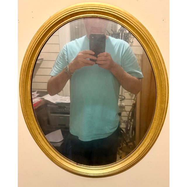 Vintage Gilt Italian Mirror With Distressed Mirror Glass For Sale - Image 9 of 11