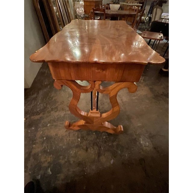Brown 19th C. German Walnut Writing Table For Sale - Image 8 of 8