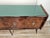 Aqua Mid-Century Mahogany Sideboard with Teal Glass and Compartments with Drawers, 1950s For Sale - Image 8 of 18