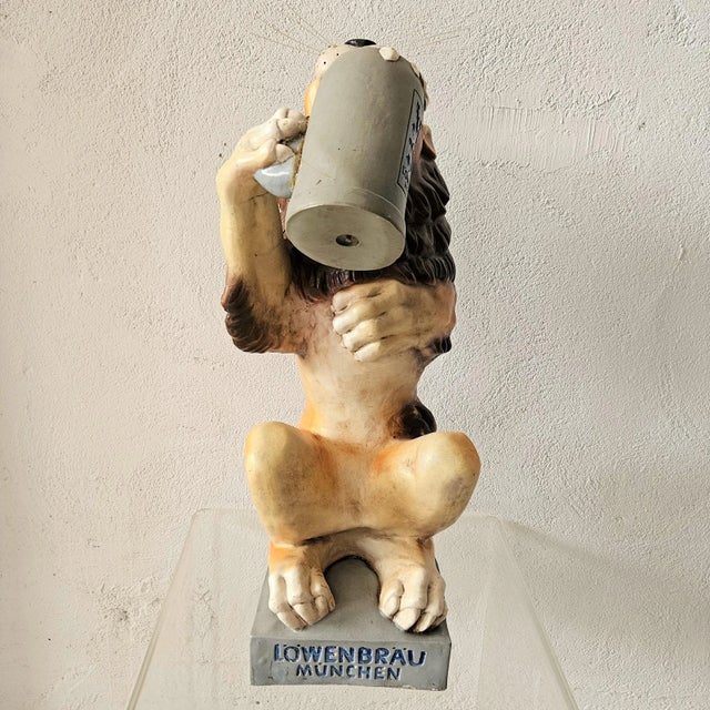 Vintage Advertising Figure of the Löwenbrauerei Munich, 1950s For Sale - Image 6 of 10