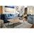 Modern Brand New Modern Sofa/ Couch in Denim Blue Velvet Upholstery Solid Wood Frame. For Sale - Image 3 of 5