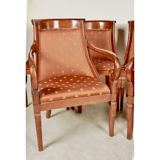 Traditional Empire-Style Dining Chairs, Set of 6 For Sale - Image 3 of 8