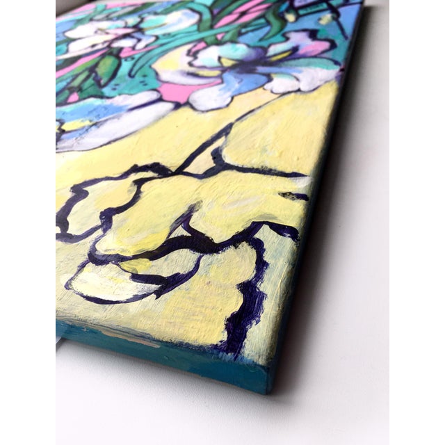 Contemporary Abstract Floral Original Painting by Valeriya Serova For Sale - Image 10 of 15