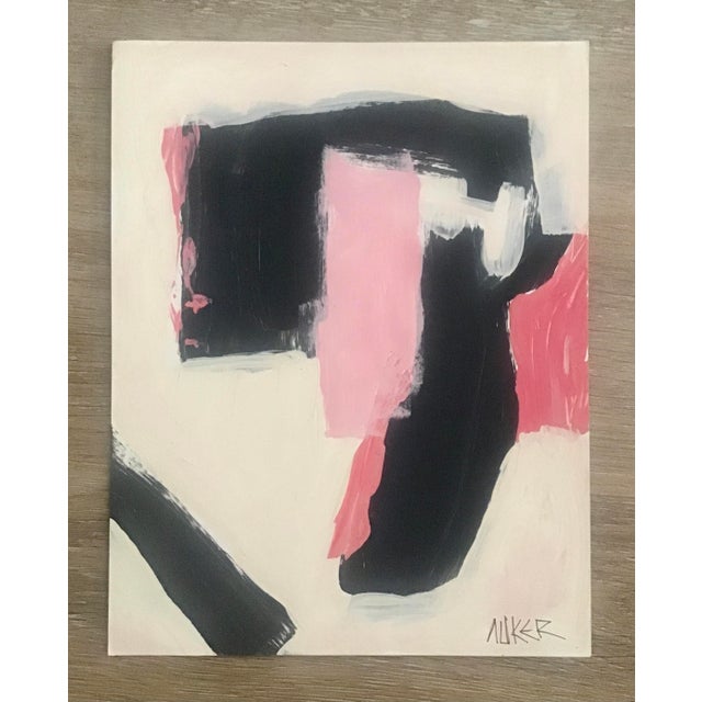 A new original abstract artwork by Auker, acrylic paint on paper.