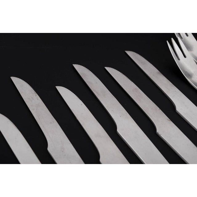 Arne jacobsen for anton michelsen, complete service for six persons. Complete stainless steel cutlery service for six...