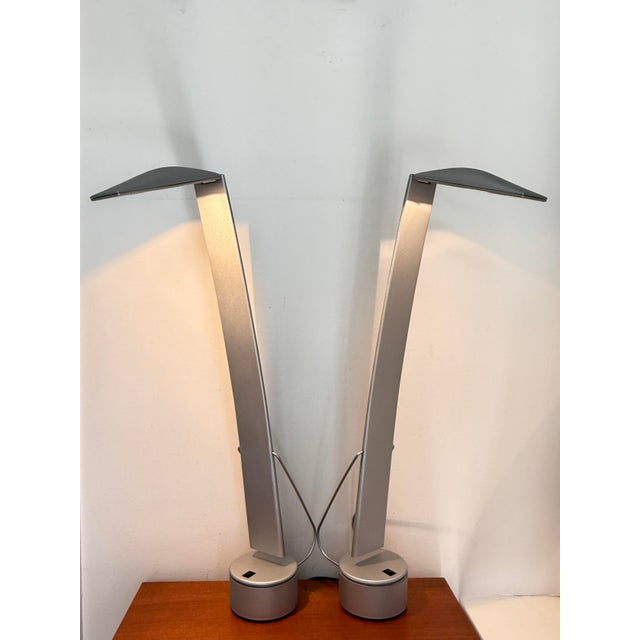 Vintage Dove Desk Lamp by Mario Barbaglia & Marco Colombo for Italian Luce, 1980s For Sale - Image 4 of 18