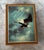 American Solid Wood Jewelry Box With Bald Eagle Tile Top, Signed by Artist Ted Blaylock, 1986, Red Felt Interior For Sale - Image 3 of 9