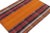 Rug & Kilim 1950s Vintage Persian Kilim in Orange & Multicolor Stripes, Panel Style by Rug & Kilim For Sale - Image 4 of 8