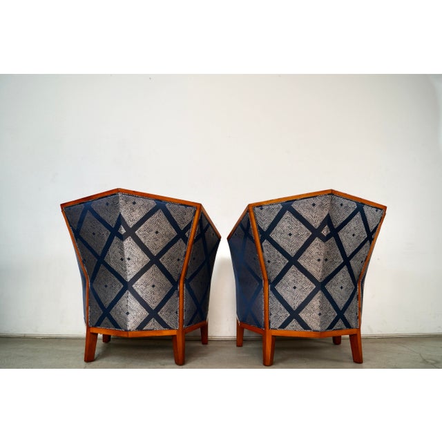 1960’s Art Deco Pierre Chareau Style Lounge Chairs - A Pair For Sale In Los Angeles - Image 6 of 12