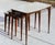 Beige 1960s Vintage Mid-Century Modern Nesting Tables – Set of 3 With Beige Tops & Tapered Maple/Beech Wood Legs For Sale - Image 8 of 17