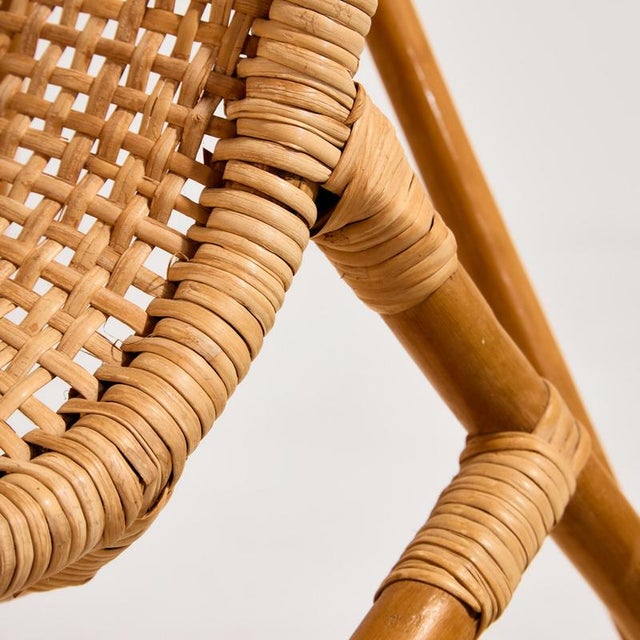 Italian Bamboo Chair, 1960s For Sale - Image 9 of 18