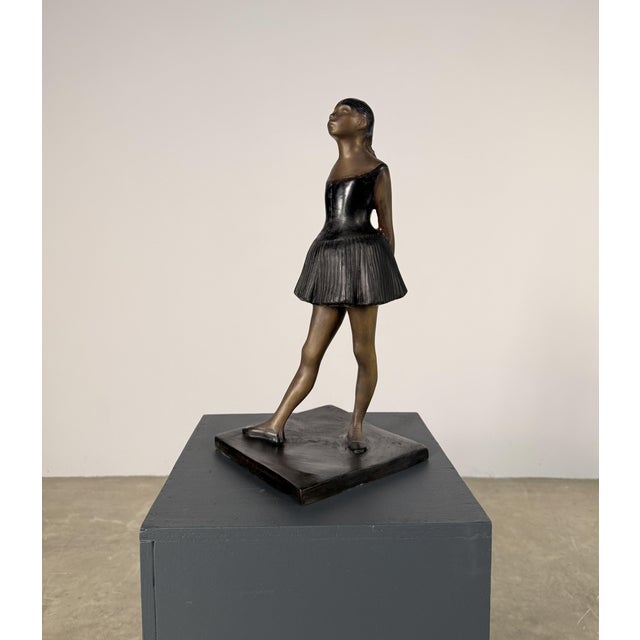 Metal Bronze Ballerina Sculpture After Degas - 17” Tall For Sale - Image 7 of 12