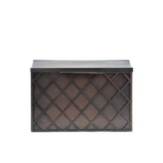 Lattice Wall-Mount Mailbox, Bronze For Sale
