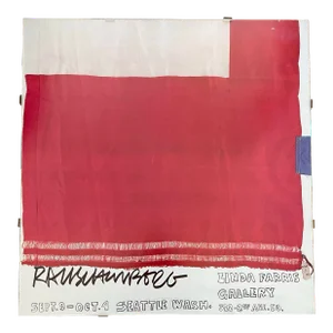 1978 Robert Rauschenberg Exhibition Poster Linda Farris Gallery Seattle, Framed