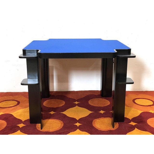 Table and Game Chairs Set from Pierluigi Molinari, 1970s, Set of 5 For Sale - Image 4 of 9