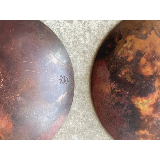 1990s Bruce R. MacDonald Brm Dome Copper Bowl Sculptures Signed Numbered Set For Sale - Image 10 of 10