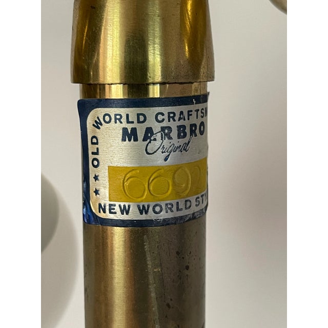 The Marbro Lamp Company 1940s American Marbro Co Lamp Gold Porcelain For Sale - Image 4 of 5