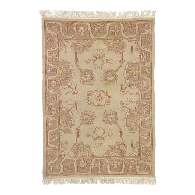 Mid 20th Century Vintage Soumak Rug - 03'07 x 05'01 For Sale