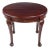 Vintage 35 In. Round Mahogany Side Accent Table For Sale