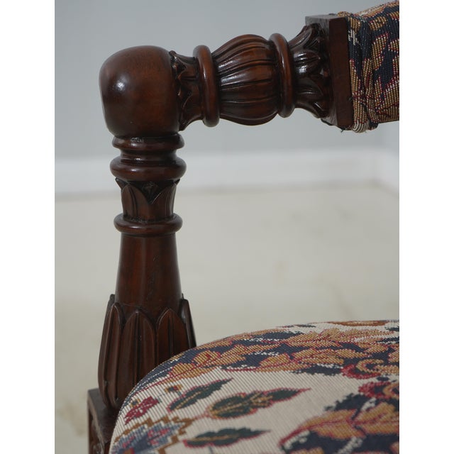 Pair Large Swan Carved Mahogany Throne Chairs For Sale - Image 9 of 18