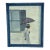 Vintage Naïve Figurative Painting of Woman With Umbrella For Sale