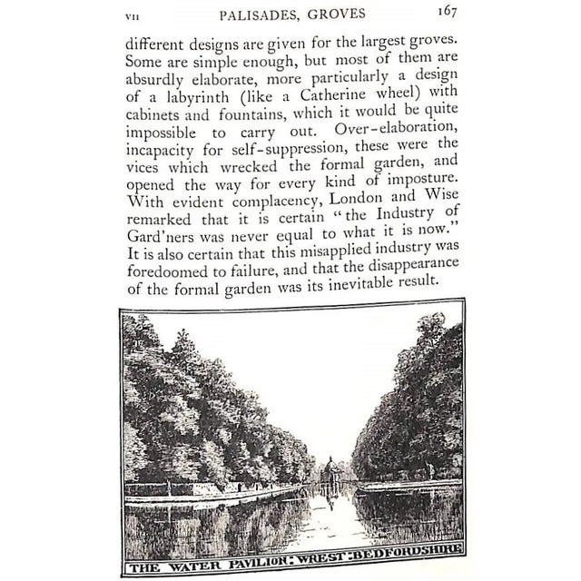 "The Formal Garden in England" 1901 Blomfield, Reginald For Sale - Image 9 of 12