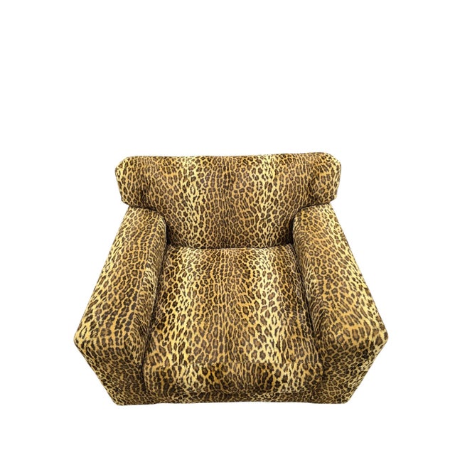 Vintage Henredon High Point Oversized Cube Club Chairs – Pair For Sale In Chicago - Image 6 of 11