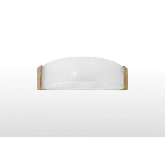 Not Yet Made - Made To Order Deloitte 3 Lights Flush Mount in Gold Plate by Aggiolight For Sale - Image 5 of 6