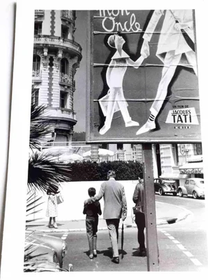 Henri Cartier-Bresson, Jacques Tati and Alain Becourt, Photograph, 1958