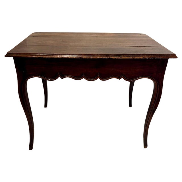 Early 19th Century Antique French Walnut Side Table For Sale - Image 5 of 9