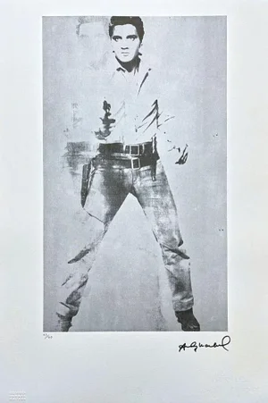 After Andy Warhol, One Elvis Presley , 1980s, Lithograph