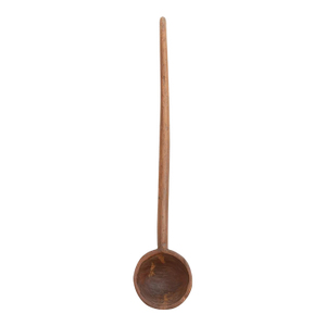 Long Antique Spoon W/Dark Wax Patina