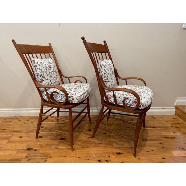 Late 19th Century Antique Pressed Back Armchair (Pair) For Sale In Los Angeles - Image 6 of 14