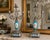 Pair of Antique Signed p.h. Mourey French Victorian Silvered Metal & Sèvres Style Porcelain Three-Light Candelabras For Sale - Image 12 of 12
