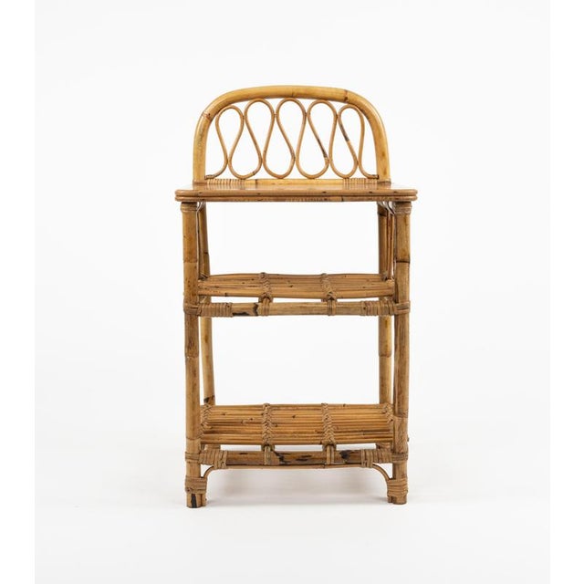 Mid-Century Bedside Tables in Bamboo and Rattan, Italy, 1960s, Set of 2 For Sale - Image 10 of 18