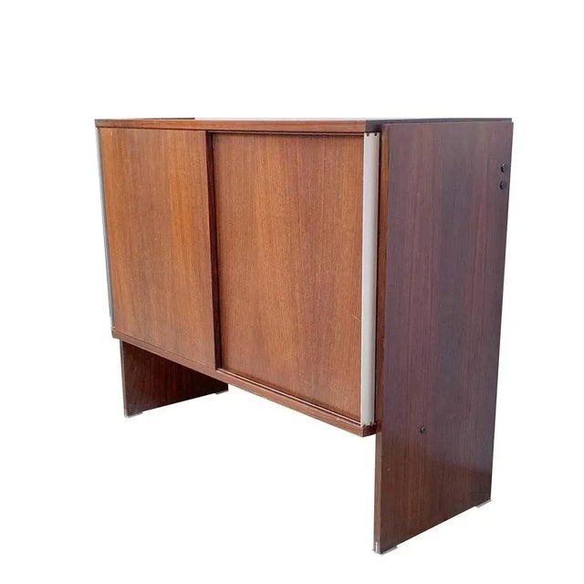 Brown Sideboard with Sliding Door from MIM Roma, Italy, 1960s For Sale - Image 8 of 18