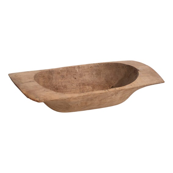 Small Antique Wooden Bowl For Sale