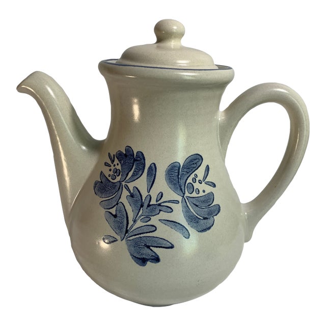Vintage Pfaltzgraff Yorktowne Stoneware Coffee/Tea Pot For Sale