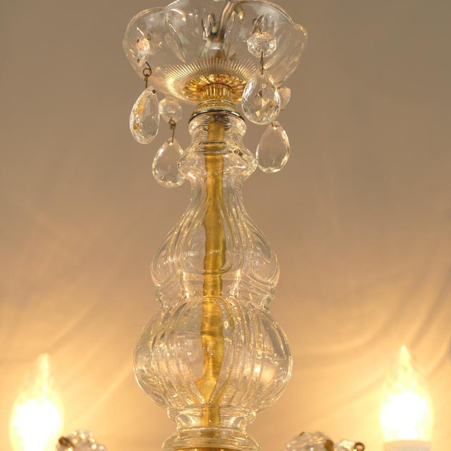 Crystal Glass Chandelier, Germany, 1970s For Sale - Image 15 of 18