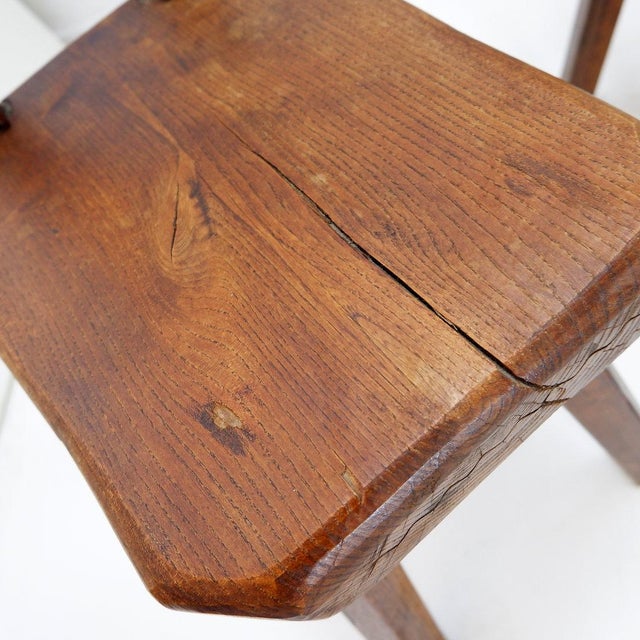 Brutalist Chair from Mobichalet, Belgium, 1950s, Set of 4 For Sale - Image 11 of 16