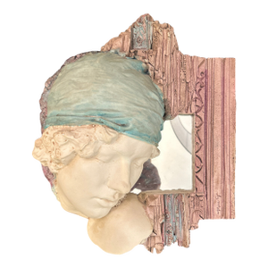 Marc Sijan Art Nouveaux Style Mirror With Female Bust Signed