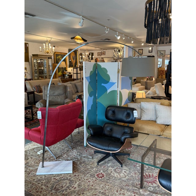 Design Plus Gallery present the Ari Arc Floor Lamp from Mitchell Gold + Bob Williams. The arc floor lamp has a marble like...