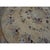 American 1920s Antique Beige Bouquets Roses Folk Art American Hooked Cotton Round Rug For Sale - Image 3 of 9