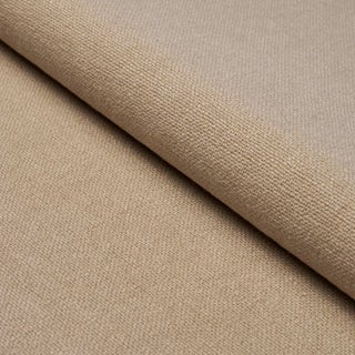 SAMPLE - Schumacher Lars Rustic Linen Fabric In Sand For Sale