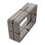 Metal "Armonia" Console With Stainless Steel and Bronze Details, Handmade For Sale - Image 7 of 10