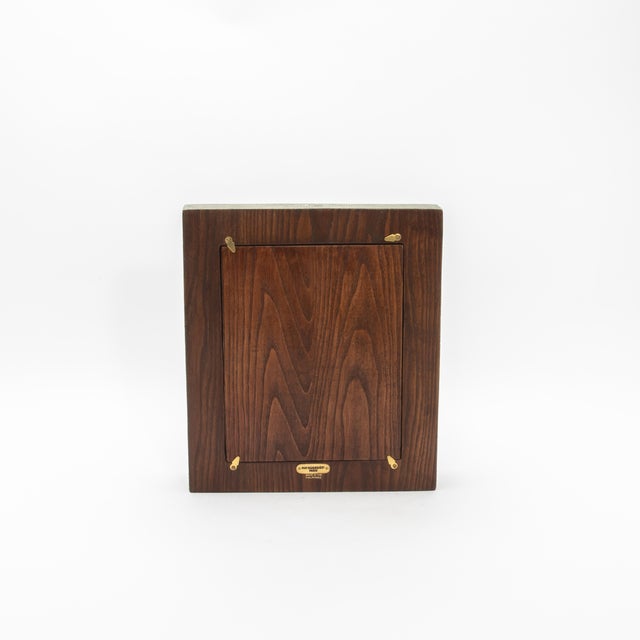 Wood Picture Frame 8x10” in Quilted Grey Shagreen by R&y Augousti For Sale - Image 7 of 10