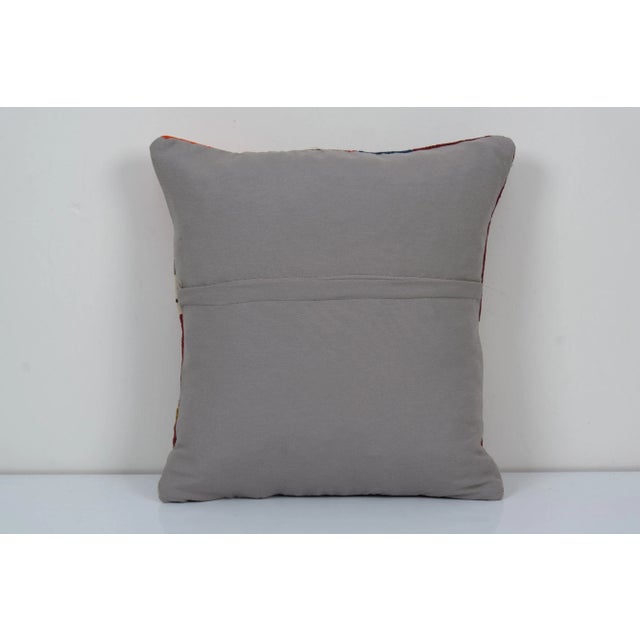 Turkish Kilim Pillow Cover For Sale - Image 4 of 4
