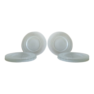 Vintage Glass Charger Plates- Set of 8